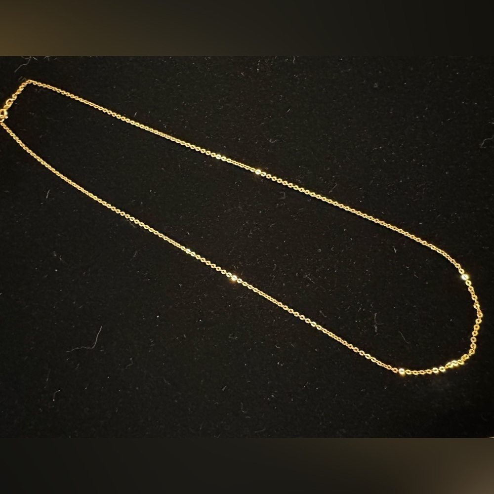 Vintage UnoAErre UNO-A-ERRE 18k yellow gold 24” chain necklace (106)